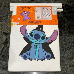 Disney Stitch Halloween Shower Curtain